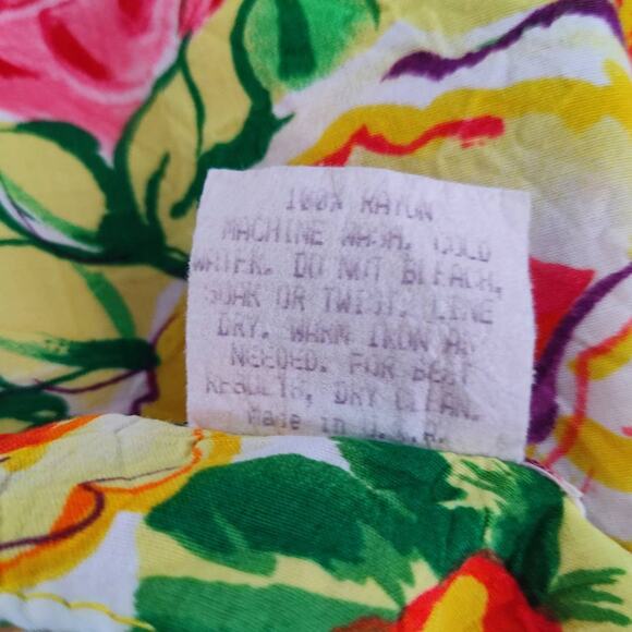 Vintage Jams World Floral Mini Dress Rosanna Print Sleeveless Pockets Juniors 7 - Picture 8 of 8